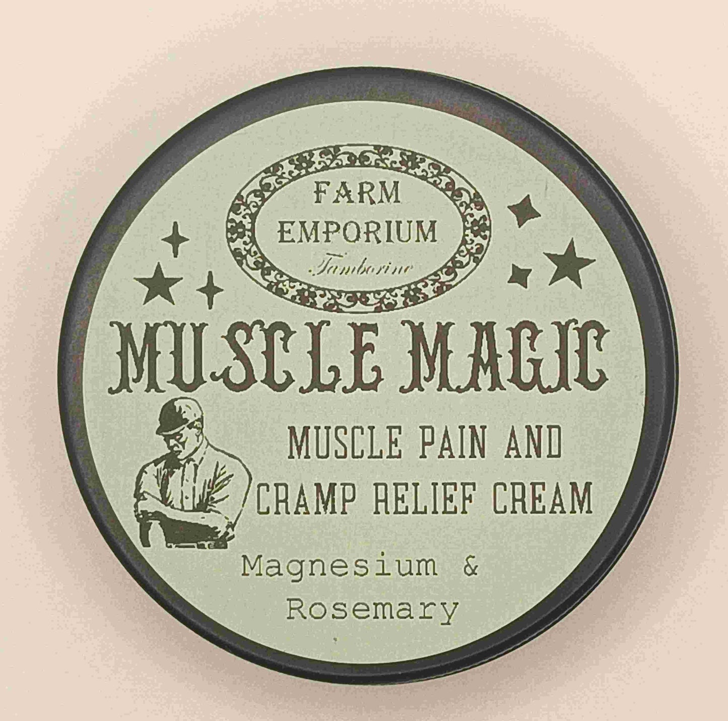 Muscle Magic (Magnesium Cream) 90g Tin–Natural Organic Topical Fast-Absorbing Magnesium Cream for Muscle Relaxation–Soothe Sore Muscles, Cramps, Restless Legs-Supports Recovery, Relaxation & Sleep
