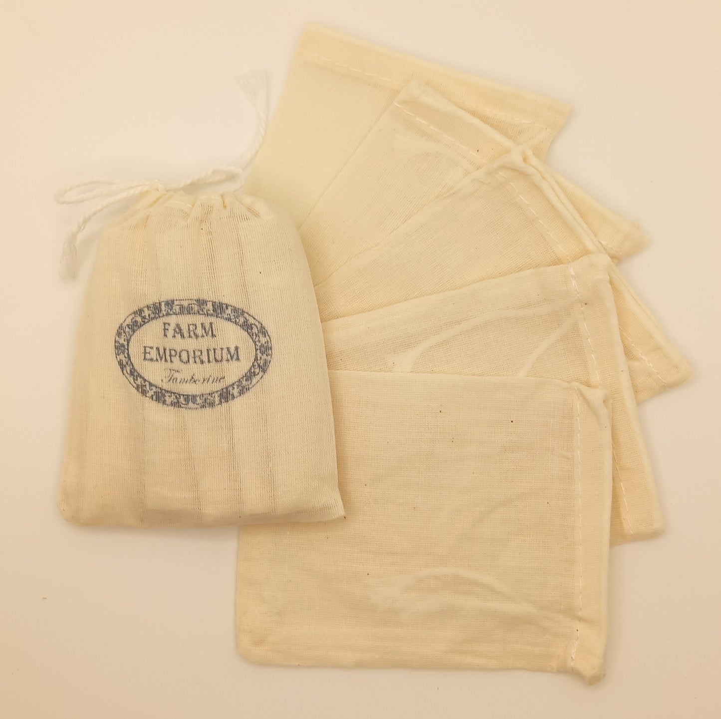 Cotton Reusable Tea Diffuser Bags (5 pack)